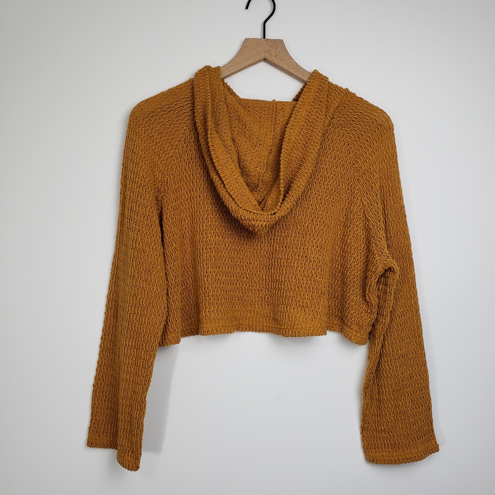 Forever 21 Hooded Knit Crop Sweater - Picture 2 of 5